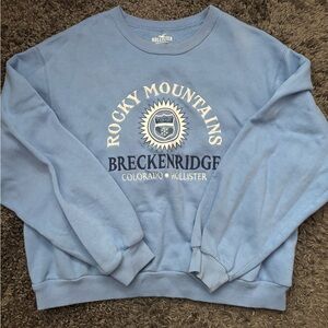 Hollister Blue Graphic Crewneck